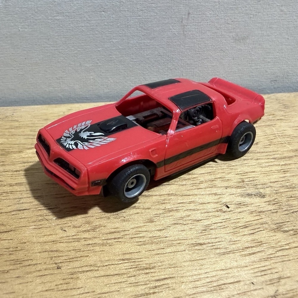 TYCO Red Black Pontiac Firebird TransAm Ho Slot Car Vintage Tested 6917